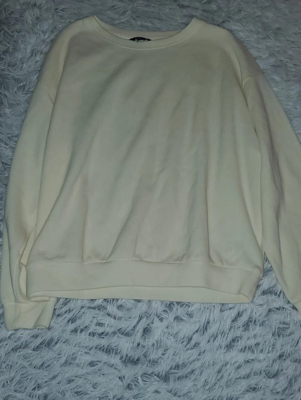 Buffalo David Bitton Cream Crewneck Sweatshirt